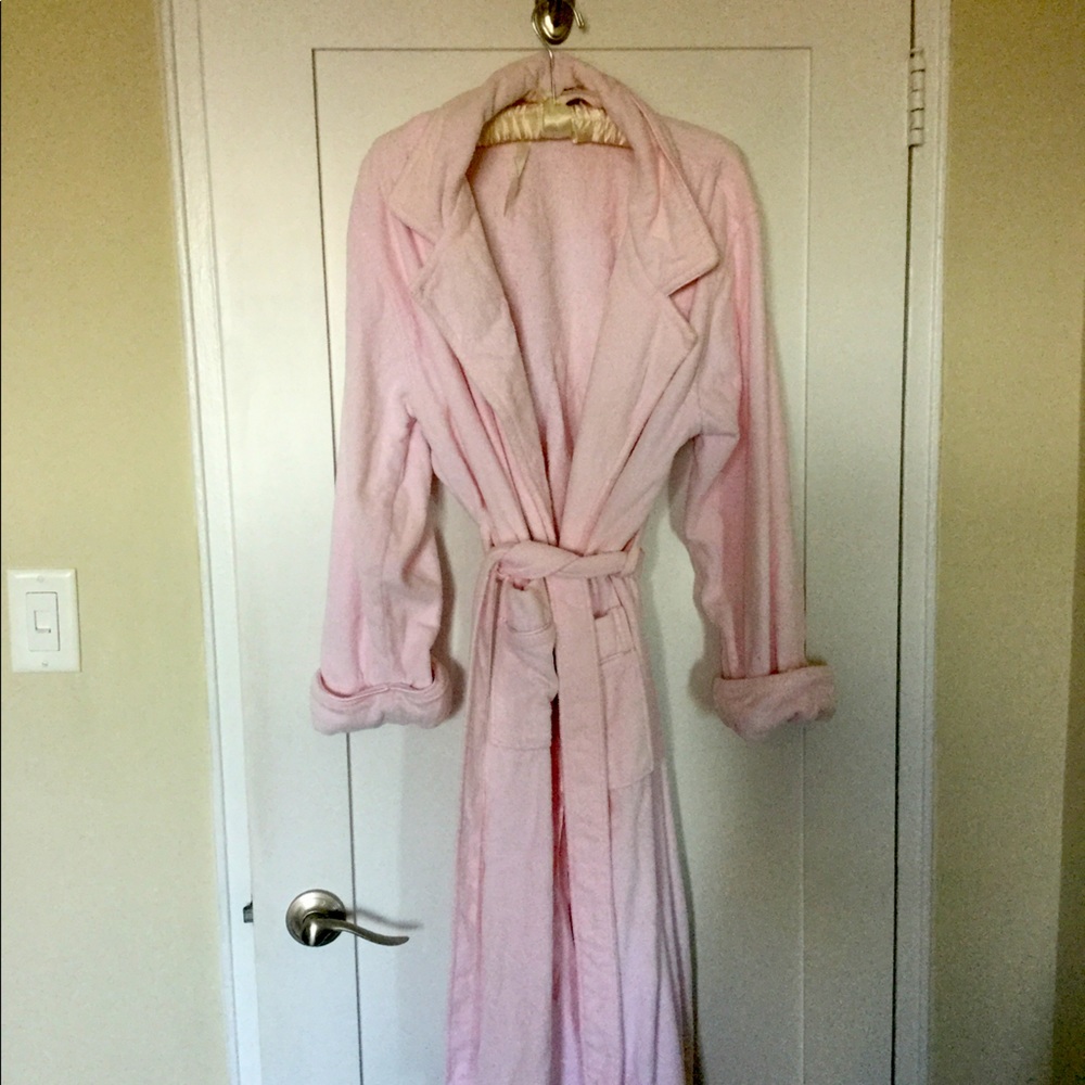 Charter club light pink cotton robe